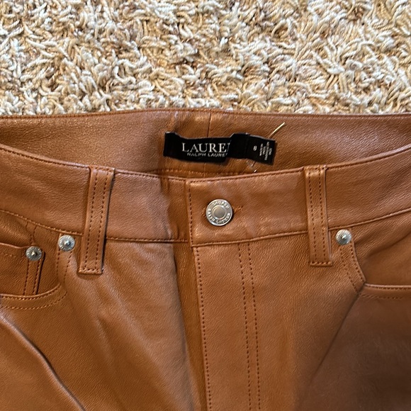 Lauren Ralph Lauren - Women’s Lamb Skin Pants - Size 8 - Picture 5 of 8